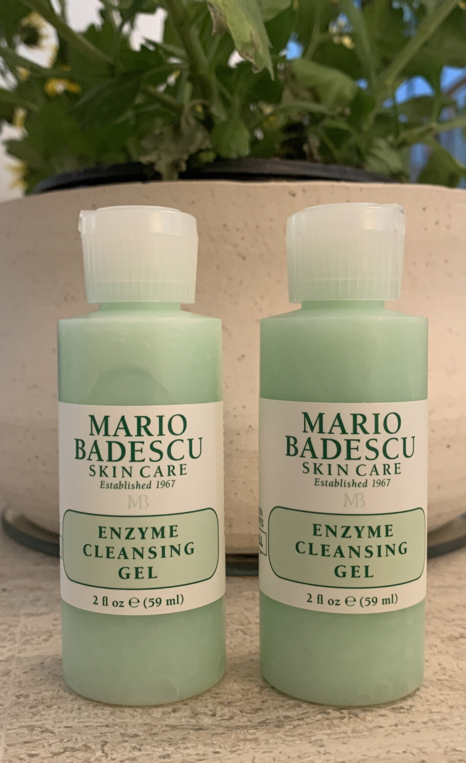 2 X Mario Badescu Skin Care Enzyme Cleansing Gel 2oz/59mL