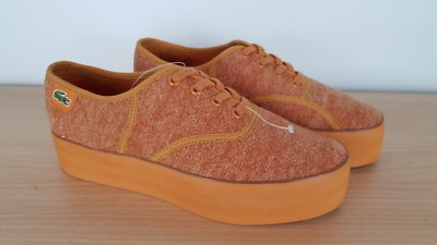 orange platform shoes