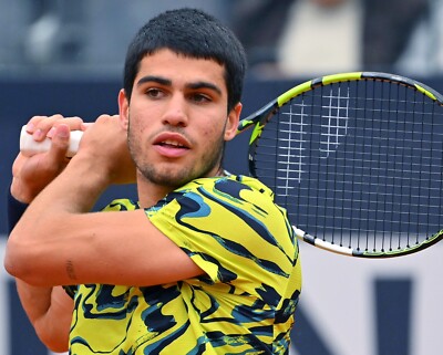 Champ Bowl Champ Tenis 8x10 Photo CARLOS ALCARAZ Tennis Wimbledon