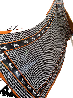 Oversized Huge Scarf Horse Carriage 34x72