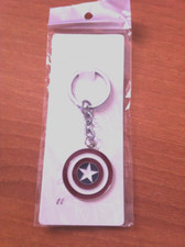 SCUDO CAPITAN AMERICA PORTACHIAVI IN METALLO RARO KEYCHAIN MARVEL  IDEA REGALO