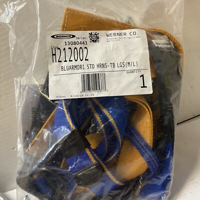 Werner Blue Armor Standard Safety Harness - Medium/Large M/L H212002