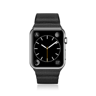 casetify Magnetic Loop Bands Apple Watch Slate / BLACK Leather