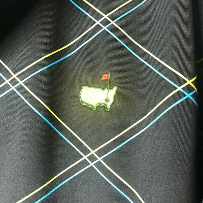 A＝B Masters Tech Mens Large Stripe Polo Shirt Augusta National