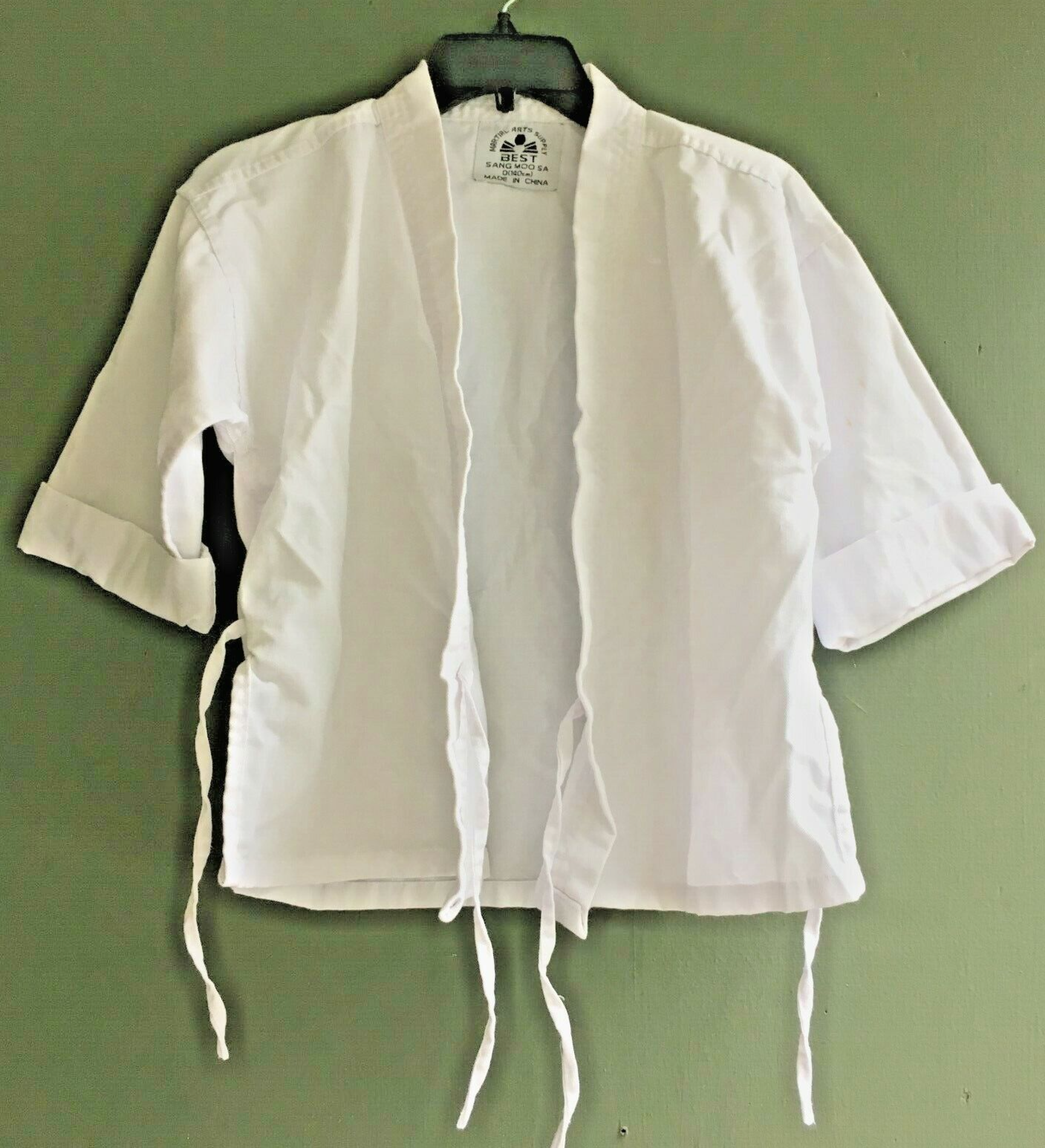 White Martial Arts Karate Judo Unisex Kids Uniform Jacket & Pants Size 10-image