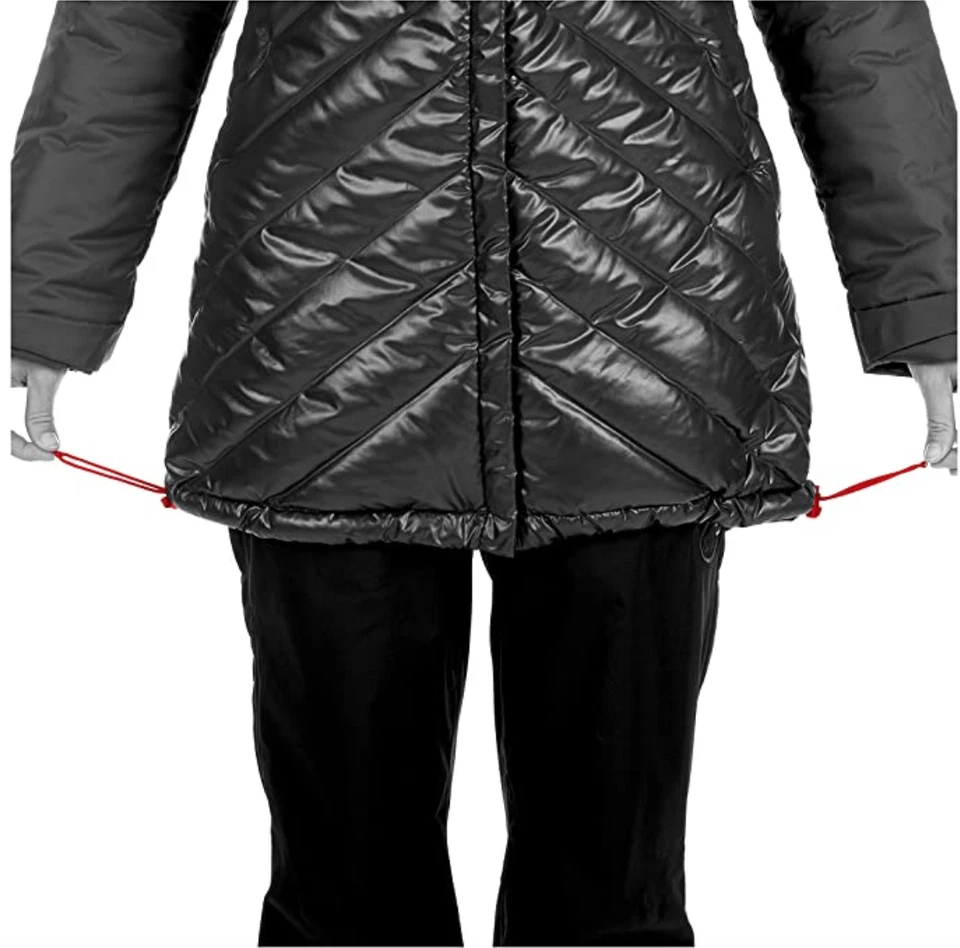 MARMOT Long Length Snow Duck Down Whitehorn In Hooded Parka Women Size Medium - Image 4 of 4