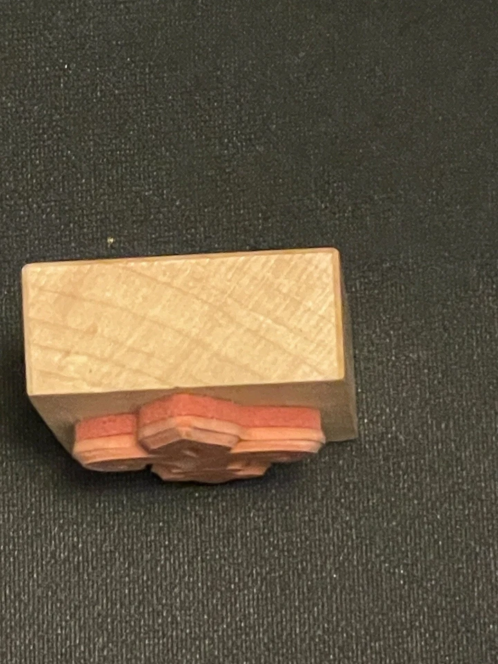 PSX D1754 Fleur De Lis Red Rubber Stamp French Collage Paris - Image 3 of 4