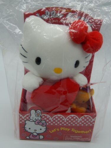 Peluche Hello Kitty Sanrio – Tenue Jaune, 17x15 Cm, Occasion