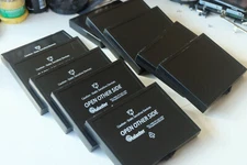 Lot of 10x Malaster MC-1135C hinged ESD protective anti-static box 0.5x3.5x4.5"