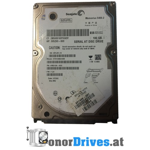 Seagate ST9100824AS - 9W3139-002 - 100 GB - SATA - PCB 100397877 Rev. B*