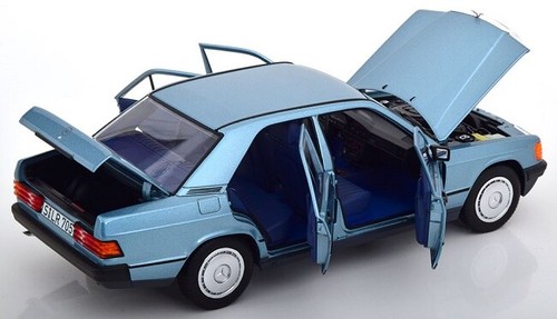 Norev Mercedes Benz 190E W201 1984 Blue met 1:18 183828 - Zdjęcie 2 z 2