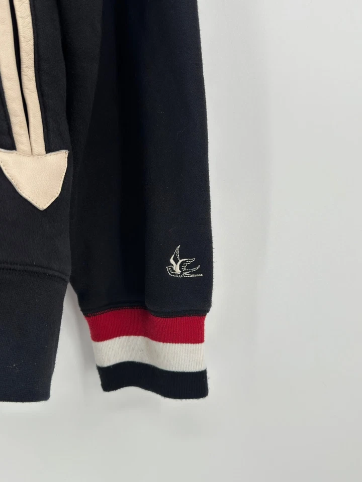 Мужская черная университетская толстовка с капюшоном Sabit NYC с нашивками на шнурке размер 3XL - Изображение 4 из 4