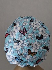 Bouffant Scrub Cap - Butterfly Floral