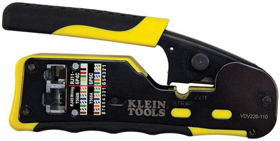 VDV226-110 Ratcheting Modular Data Cable Crimper / Wire Stripper / Wire Cutter f