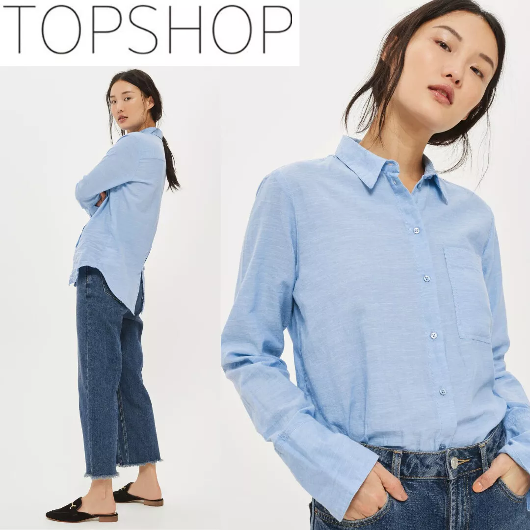 Topshop womens sales denim shirt