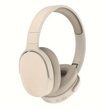 Bluetooth Headphones Over Ear Headset - Noise Cancelling Khaki New 2024 Comfort