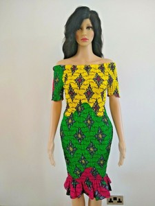 elastic ankara dress