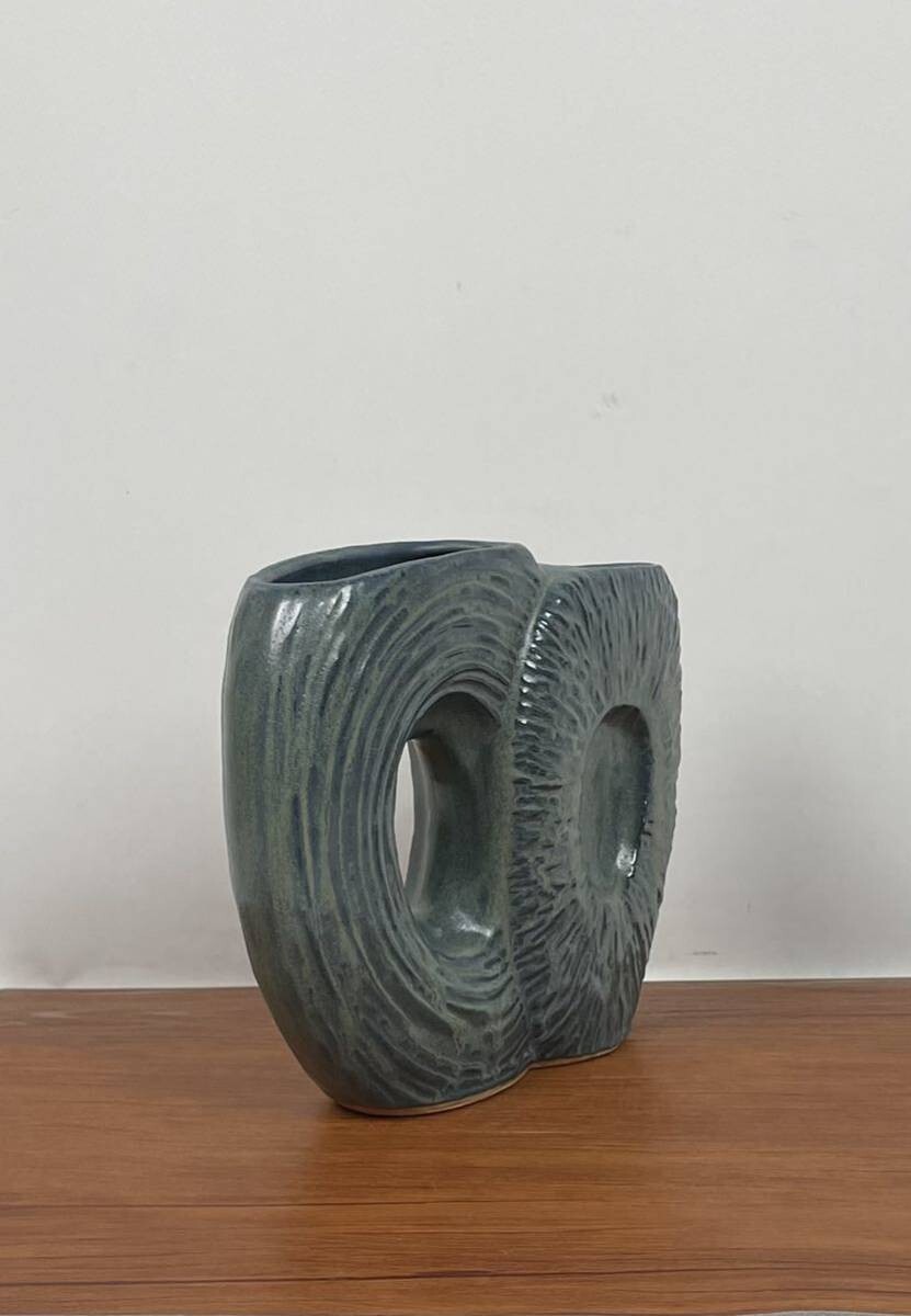 Vintage Japanese Mid-Century Modern Space age Ikebana flower vase