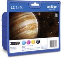 Brother LC-1240 Tintenpatronen Value Pack - Schwarz/Cyan/Gelb/Magenta