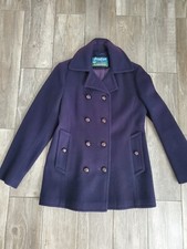 Vintage Bromleigh 100% Wool Acadamia Pea Coat. Made In USA. No Size. Measures XS
