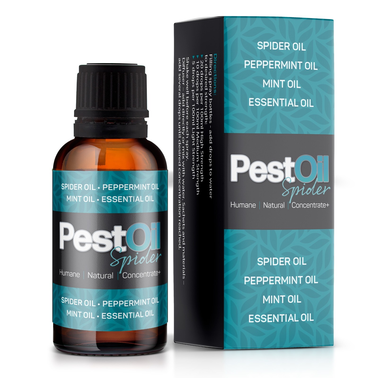 PestOil Spider– Makes up to 12 Litres of Peppermint Spray, Spider Repellent