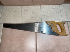 DISSTON WARDS POWER KRAFT 20" CROSSCUT 10PPI VINTAGE STRAIGHTBACK HANDSAW