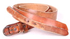 Vtg Western Leather Belt-Brown-Distressed-31 - 33"-