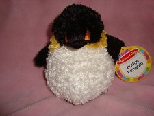 Melissa  Doug Pudge Penguin 5.5" Tall W/Tags Plush  Beans
