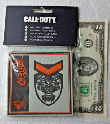 NUMSKULL Official CALL of DUTY BLACK OPS One 3 PACK Silicone Coasters BATTERY