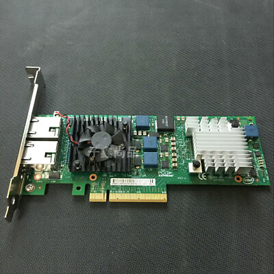 For Dell Intel Dual Port 10GbE 10G X520-T2 Ethernet PCI-E Network Adapter 0JM42W