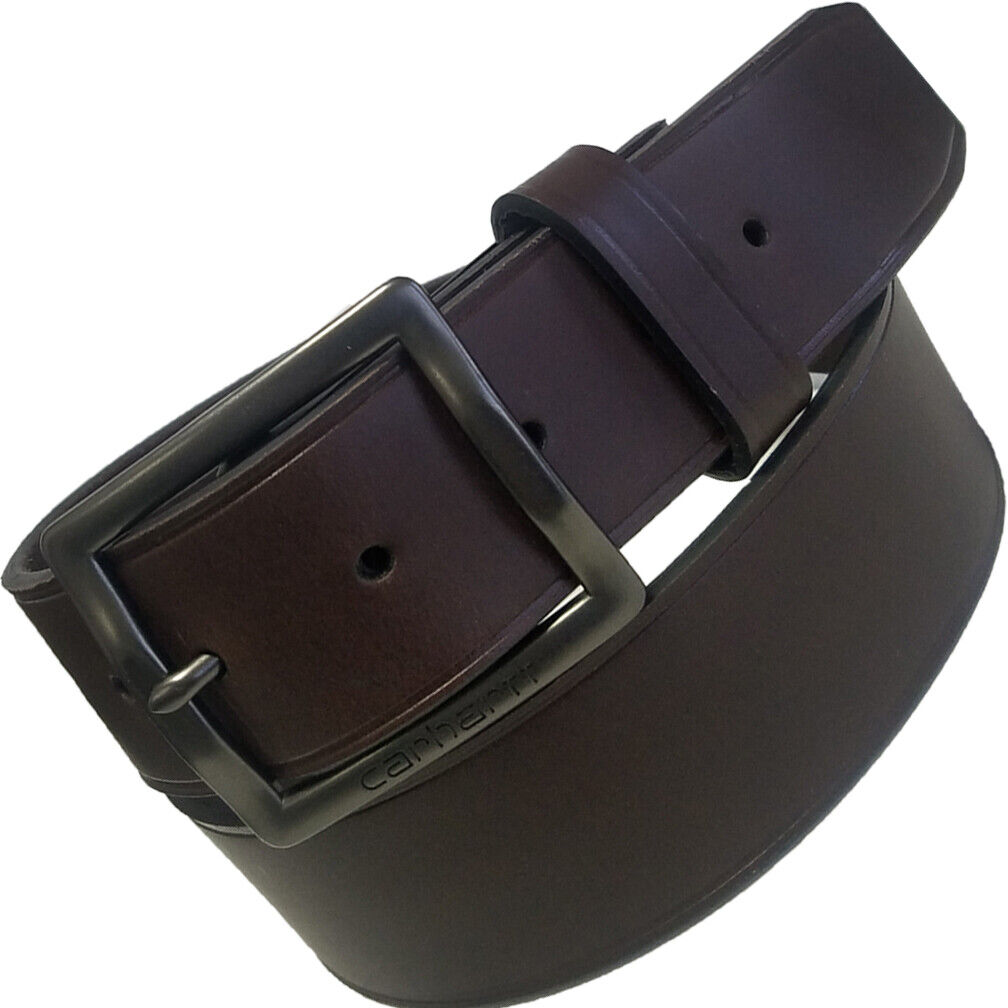 Single Prong Brass Garrison Leather Belt - Hand-Dyed Black