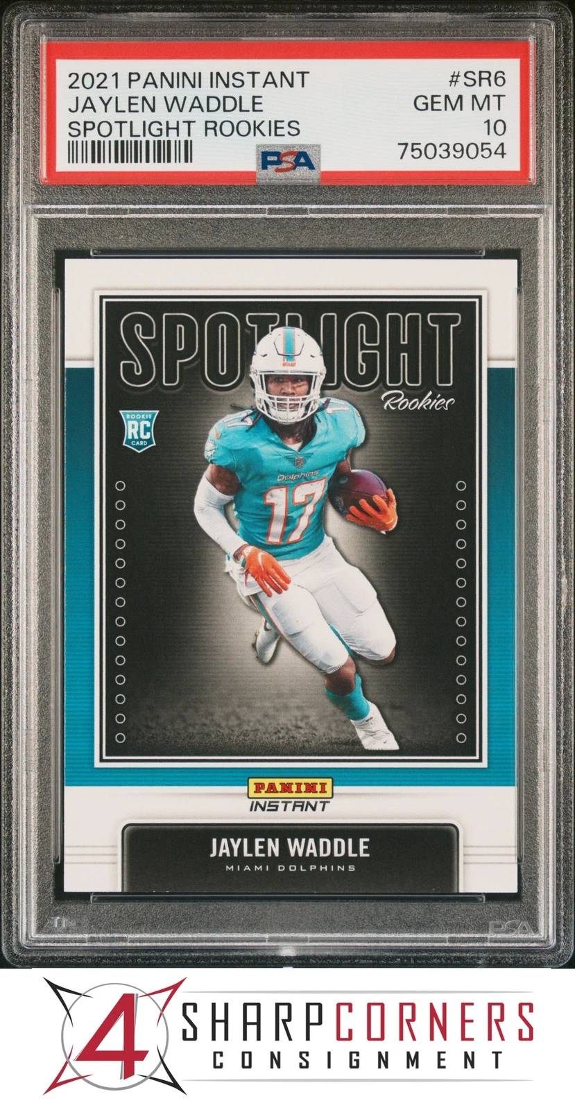 Jaylen Waddle Panini Instant Spotlight Rookies #SR6 Base