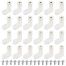 30 Pack L-Shape PCB Mounting Feet Insulated Plastic Spacer Board Clips