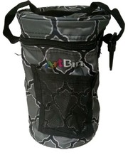 ArtBin 6824AG Mini Yarn Drum/tote/ Portable Knitting & Crochet  Black & Gray