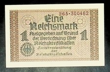 1939  Germany Wehrmacht 1 Reichsmark Banknote UNCIRCULATED