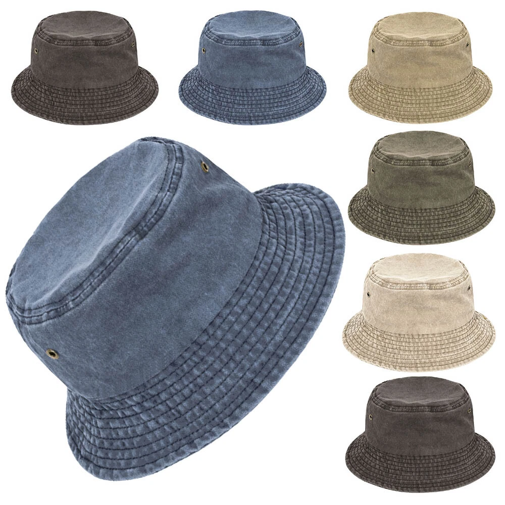 APL Cappello Pescatore In Cotone Lavato Protezione Solare UV Traspirante Spiaggia 