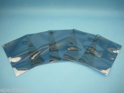 200 Anti Static Shielding Bags ESD Pouches 2.4'' x 4.3''_60 x 110mm_INTERIOR SIZE