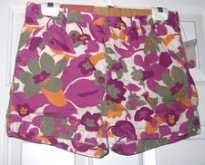 NWT GIRLS PURPLE FLORAL MOSSIMO SHORTS SIZE S