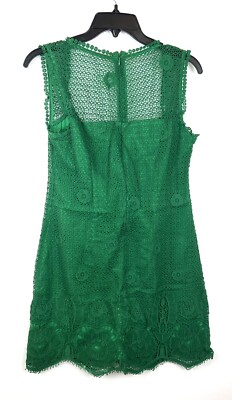 cupcakes and cashmere green dress Cupcakes And Cashmere Women's Green Lace Sleeveless Dress Size 4