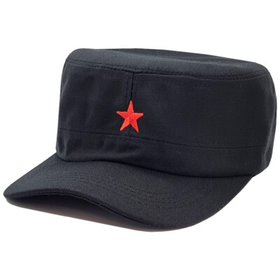 Che Guevara Embroidered Hat Red Star Communism Cuban Army Style Cap