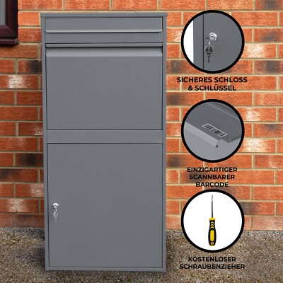 Paketkasten Paketbox XL Anti-Diebstahl Paketbriefkasten Briefkasten Packstation