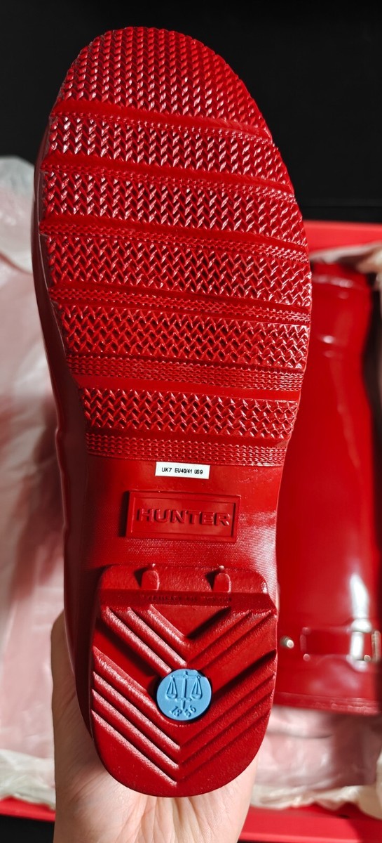 ◆HUNTER◆ WOMEN Original Tall Rain Boots Military Red Hunter Original Tall Gloss Women's Rain Boots, Military Red