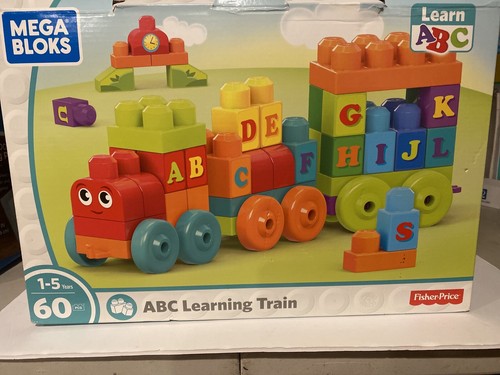 Mega Bloks ABC Learning Train Building 