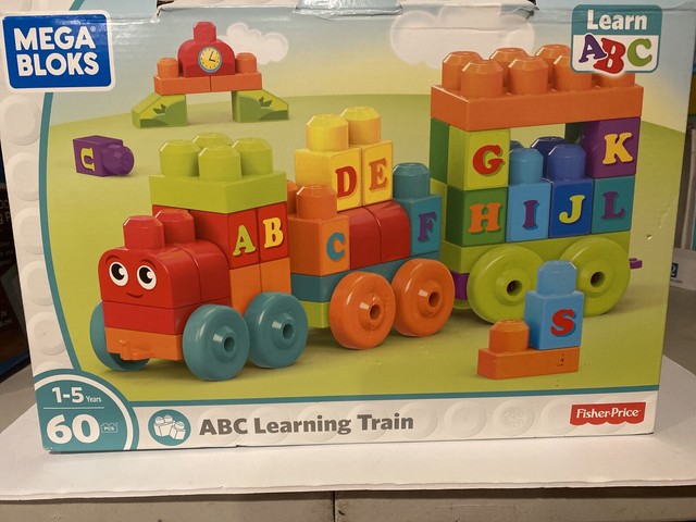 fisher price mega bloks abc learning train