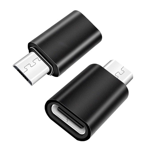 10-Pack Micro USB To USB-C Adapters – Convert Micro-B To Type C – 2.0/3.0/3.1 Compatible – Ships From USA