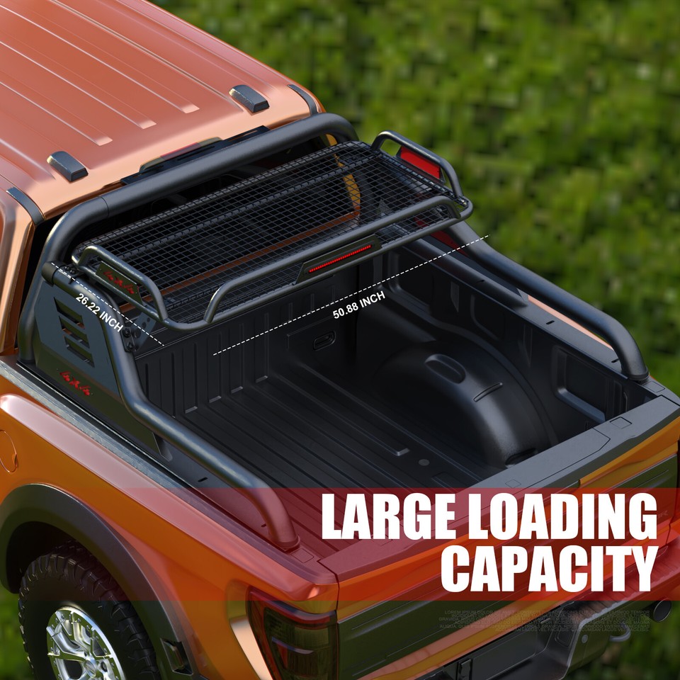 Adjustable Chase Rack Roll Bar w/Pallet Racking For Toyota Tacoma ...