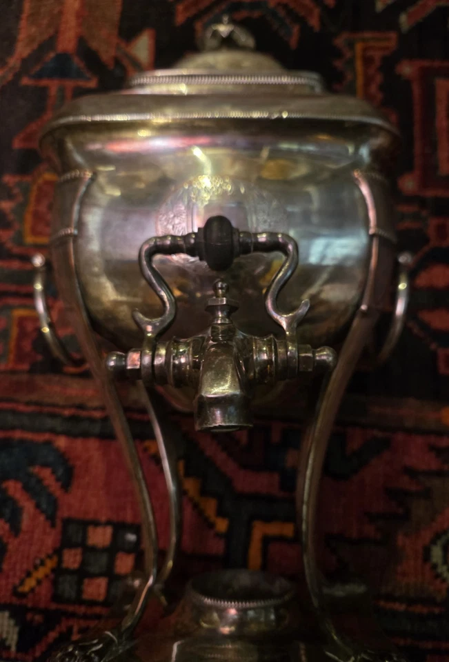 Old Sheffield Plate Tea Water Urn Early 19th Century English Regency Silver - Image 2 of 4