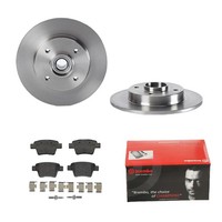 Brembo Bremsscheiben Ø249MM + BremsbelÄGe Hinten FÜR Peugeot 307 207/207+ 207