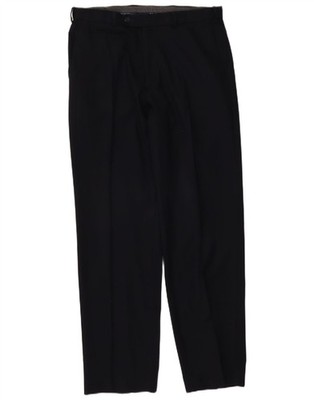 Marks & Spencer Herren Pegged Regular Fit Anzughose W34 L33 Navy Blau NT08
