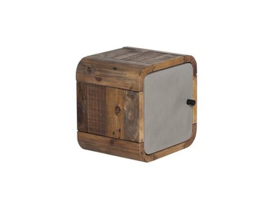 Wandregal Dingle 30x30 Holzregal Pinie mit Betonoptik Badregal Badmöbel Regal